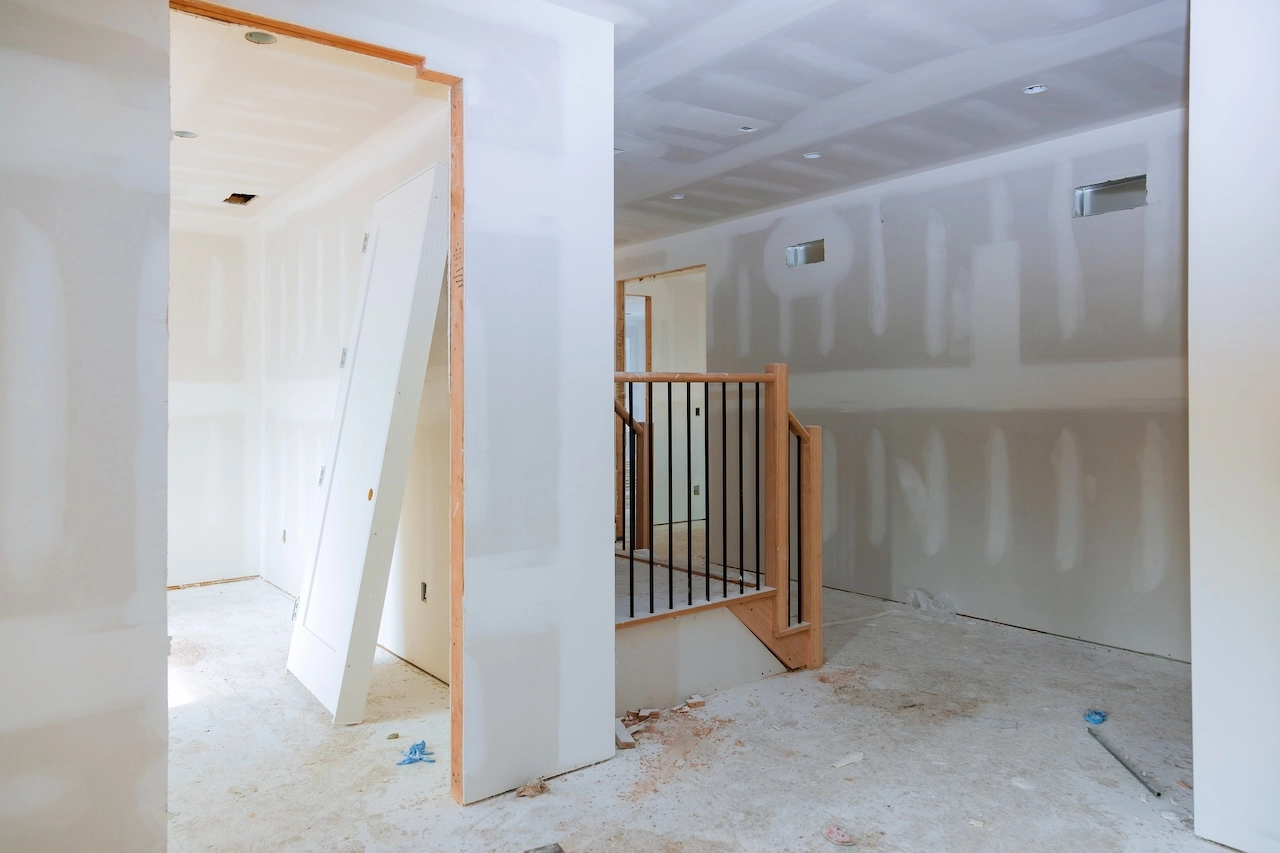 Trockenbau in einer Wohnung